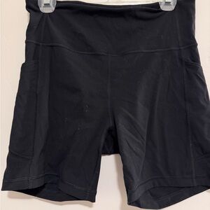 CRZ YOGA Women's Classic Black Bike Shorts